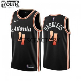 Dres Atlanta Hawks Maurice Harkless 4 Nike 2022-23 City Edition Crno Swingman - Dječji